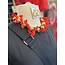 The Uptown Peach Red Bow Necklace