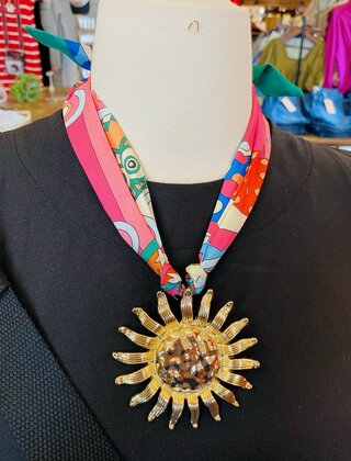 Sunburst Pendant Necklace
