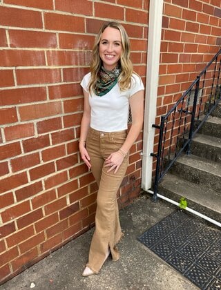 Coffee Date Flare Jeans