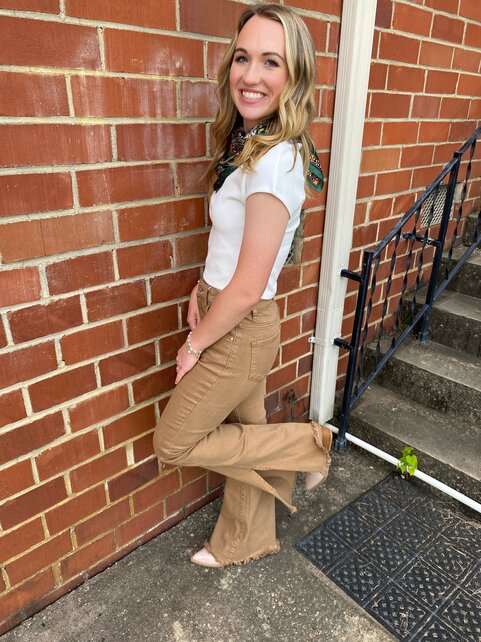 Coffee Date Flare Jeans