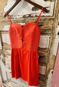 Red Sleeveless Mini Dress