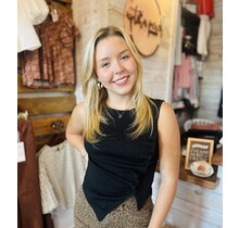 Annie Asymmetrical Knit Tank