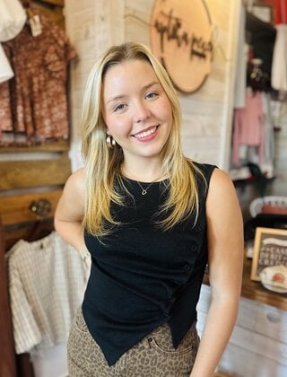 Annie Asymmetrical Knit Tank