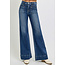 The Uptown Peach Isabella High Rise Flare Jeans