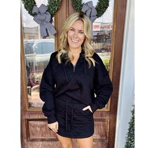 Bailey’s Black Quilted Half Zip