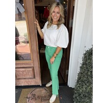 Light Green Flare Jeans