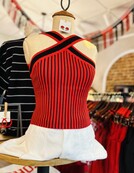 Haleys Striped Halter Top