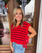 Candy Striped Cutie Black & Red