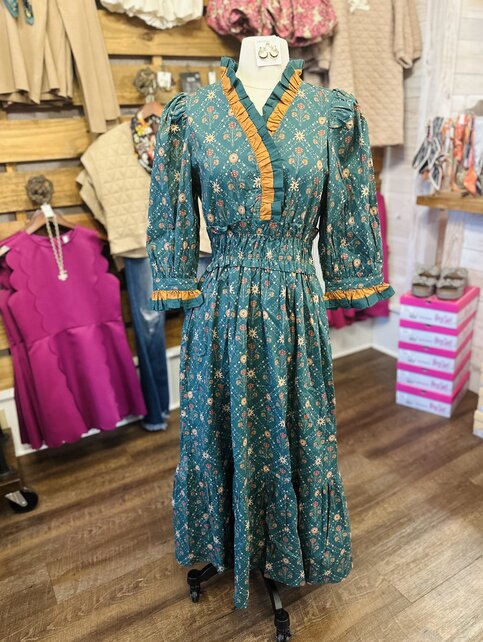 Green Bloom Dress