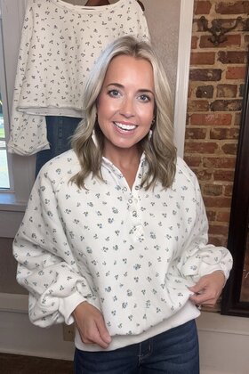 The Reagan Floral Pullover