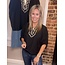 The Uptown Peach Noir Luxe Top