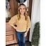 Crochet in Taupe Top