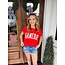 The Uptown Peach Gameday Boxy Cropped Top