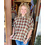 The Uptown Peach Cabin Comfort Plaid Shirt