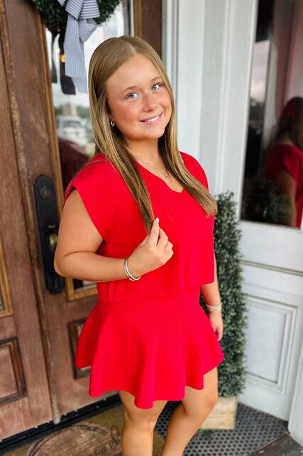 Riley’s Red Sweater Set