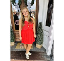 Red Sleeveless Mini Dress