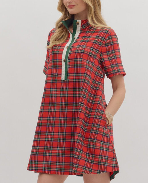 Peyton Plaid Dress