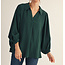 The Uptown Peach Haleys Hunter Green Top