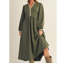 Sophies Soft Olive Dress