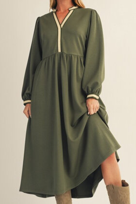 Sophies Soft Olive Dress