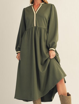 Sophies Soft Olive Dress