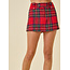 The Uptown Peach Paige’s Plaid Mini Skort