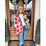 The Uptown Peach Very Merry Pink Christmas Cardigan