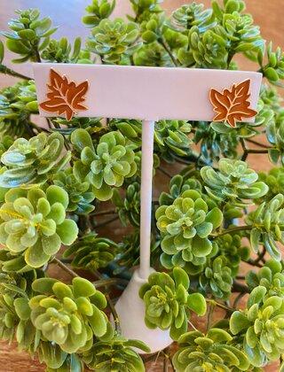 Thanksgiving Leaf Studs