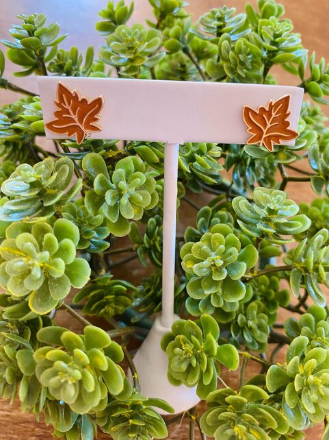 Thanksgiving Leaf Studs