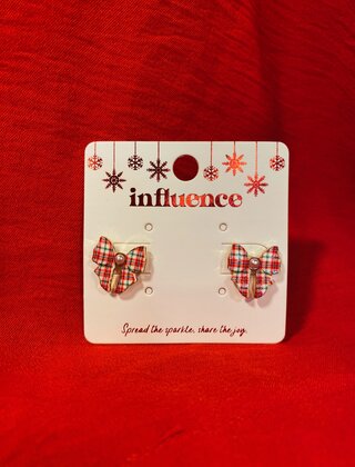 Bailey Bow Christmas Earrings