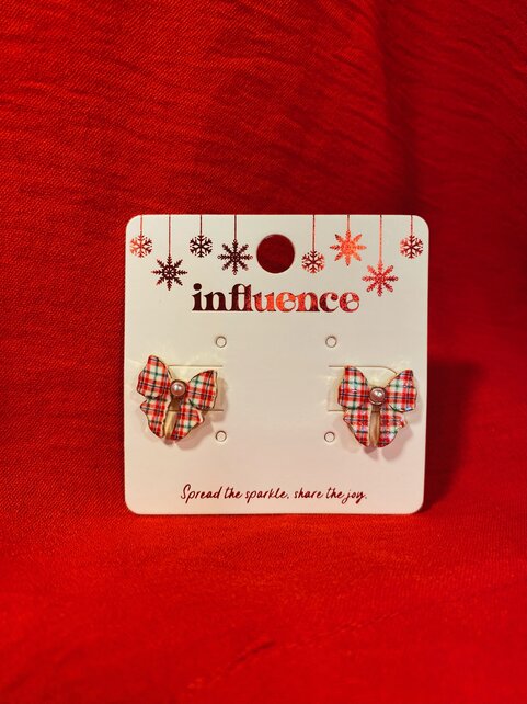 Bailey Bow Christmas Earrings