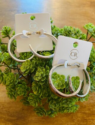 Francesca Flat Tube Hoops