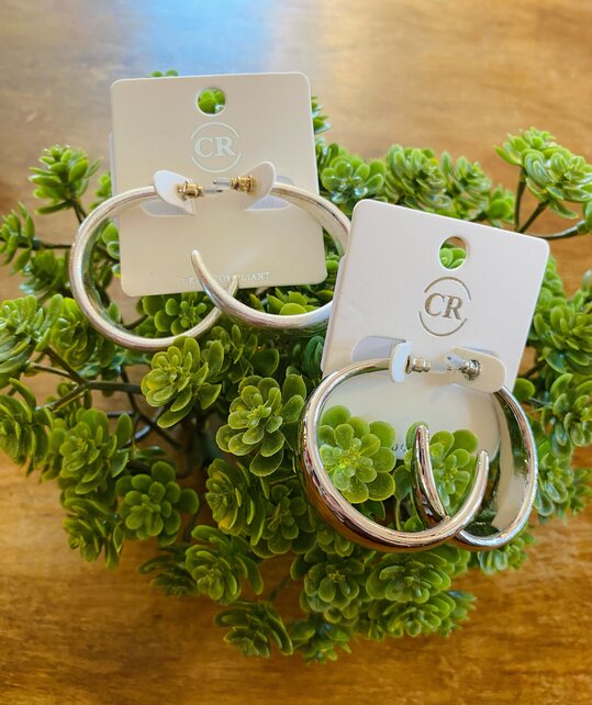 Francesca Flat Tube Hoops