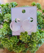 Simple Silver Hoops