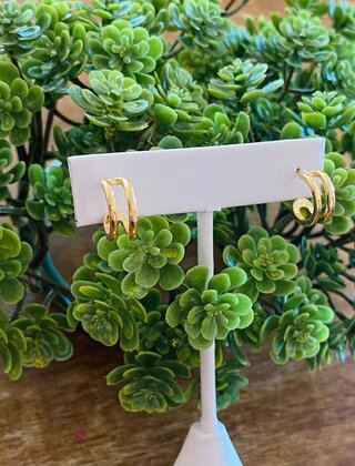 Simple Double Hoop Earrings