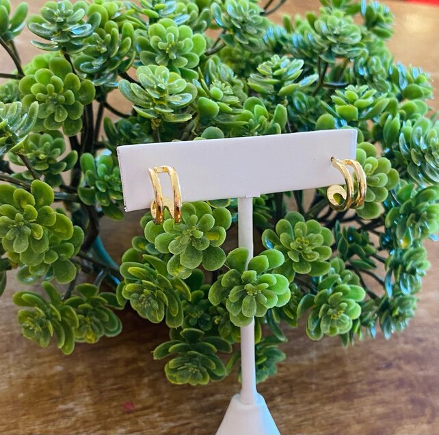 Simple Double Hoop Earrings