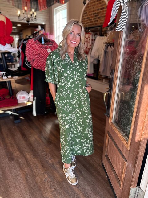 Gretchen’s Green Maxi Dress