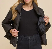 Ruffle Puffer Jacket