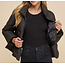 The Uptown Peach Ruffle Puffer Jacket