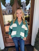 Vintage Varsity Crop Green/Ivory
