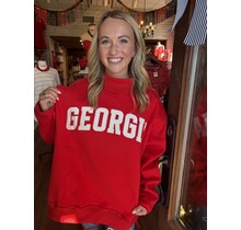 The Perfect Georgia Sweatshirt Red