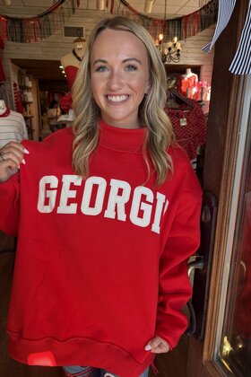 The Perfect Georgia Sweatshirt Red
