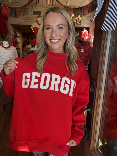 The Perfect Georgia Sweatshirt Red