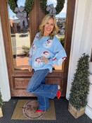 Sequined Santa Sweatshirt