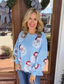 Sequined Santa Sweatshirt