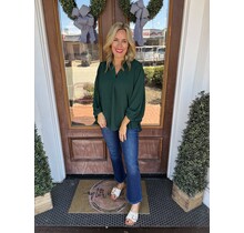 Haleys Hunter Green Top