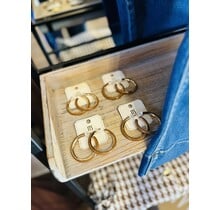 Classy Two-Toned Hoops