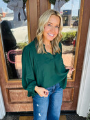 Haleys Hunter Green Top