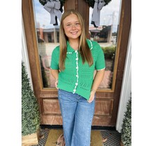 Green Collared Sweater