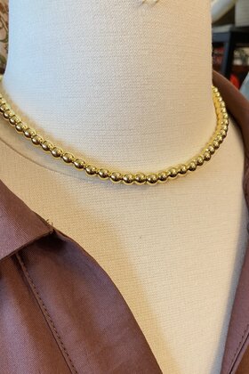 Bailey’s Beaded Gold Necklace